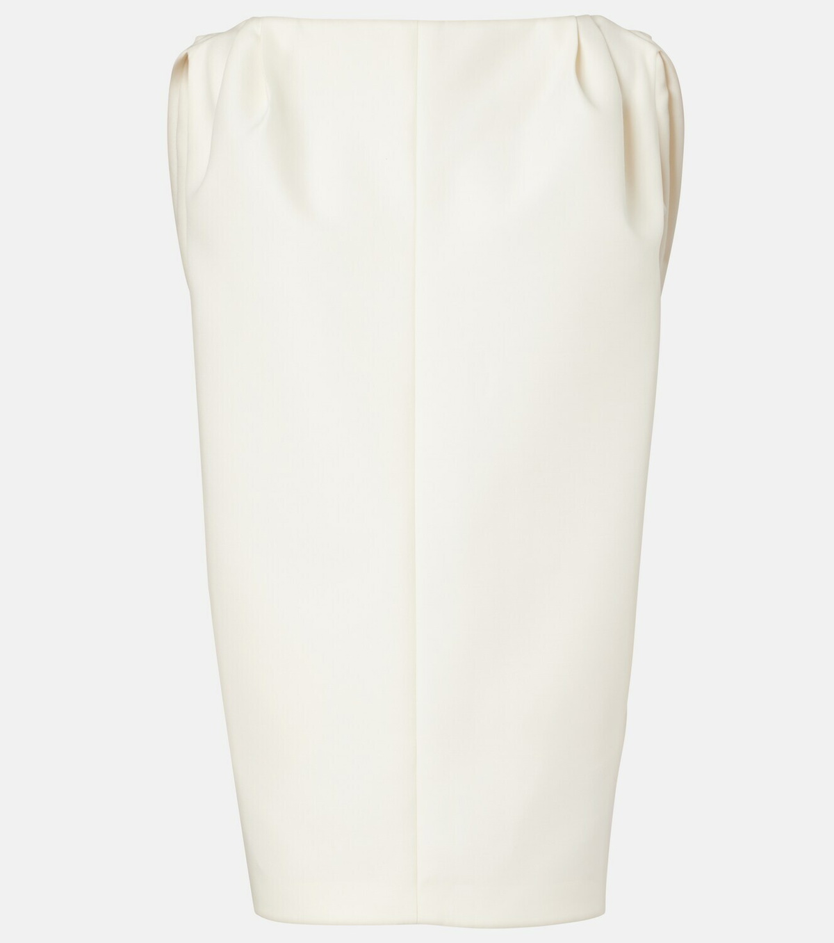Balenciaga Draped wool and silk minidress