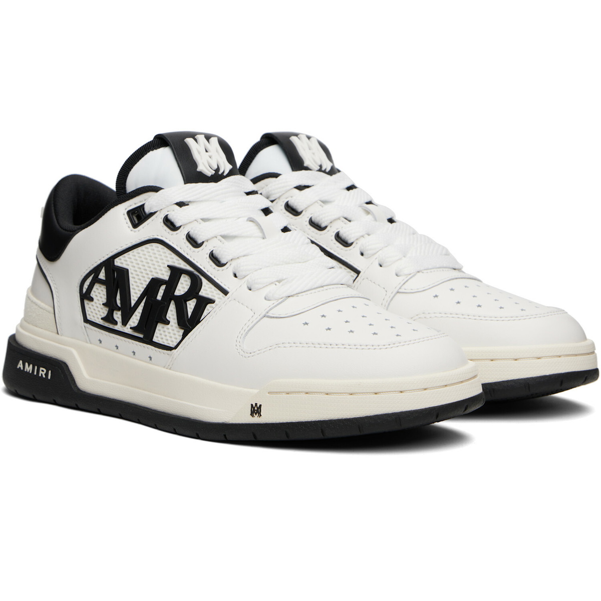 AMIRI White & Black Classic Low Sneakers
