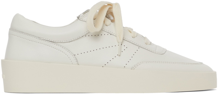 Photo: Fear of God White Vintage Tennis Sneakers