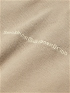 Stockholm Surfboard Club - Logo-Embroidered Organic Cotton-Jersey Sweatshirt - Neutrals