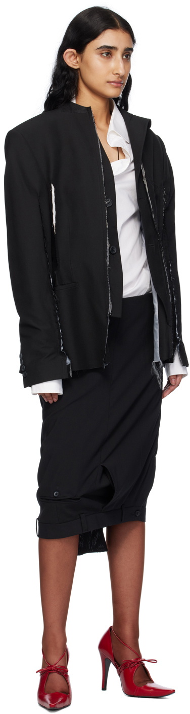 HODAKOVA Black Horse Hair Blazer