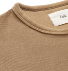 Folk - Patch Panelled Organic Cotton Sweatshirt - Neutrals