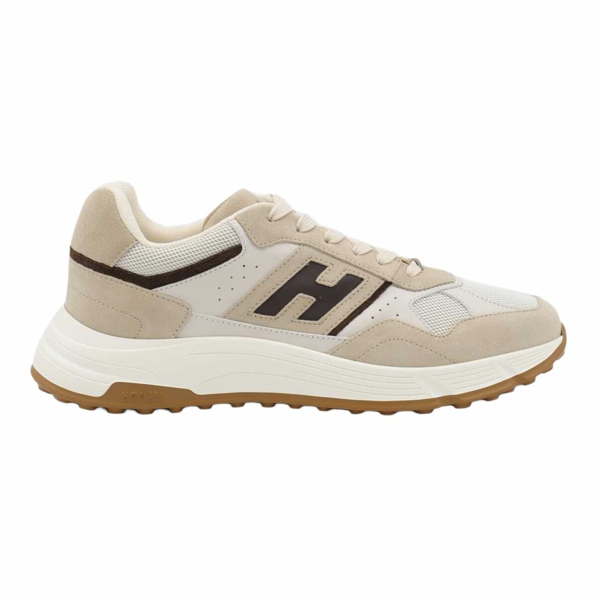 Hogan Beige And Brown Sneakers