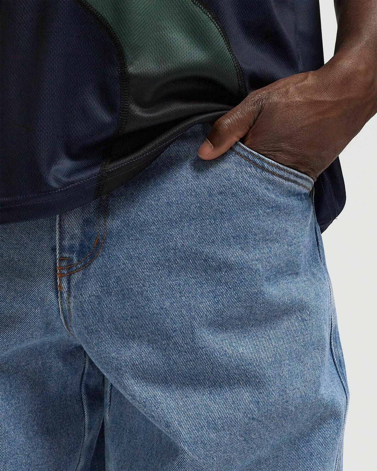 Dime Mtl Classic Baggy Denim Pants Blue Jeans