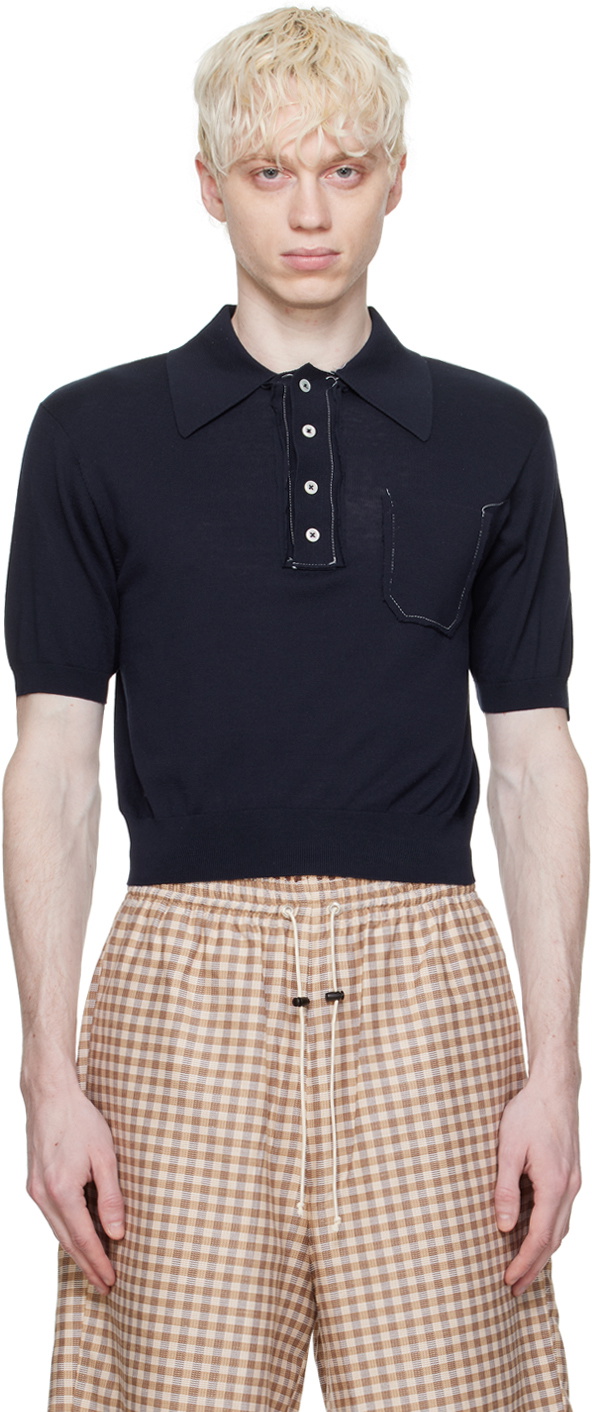 Camiel Fortgens Navy 70's Polo Camiel Fortgens