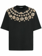 DOLCE & GABBANA - Ancient Coins Printed Waxed T-shirt