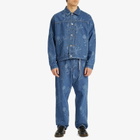 MASTERMIND WORLD Men's Monogram Denim Jacket in Blue