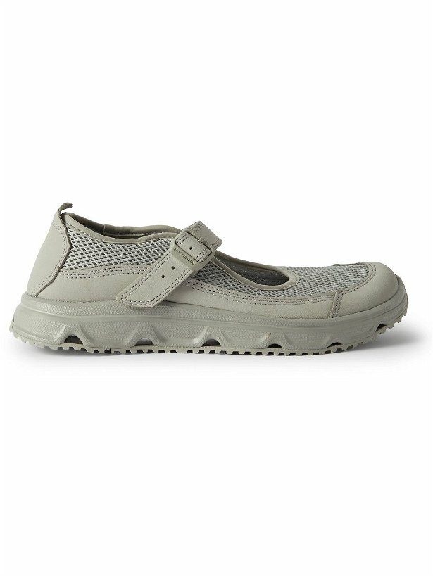 Photo: Salomon - RX Marie-Jeanne Mesh and Suede Sneakers - Gray