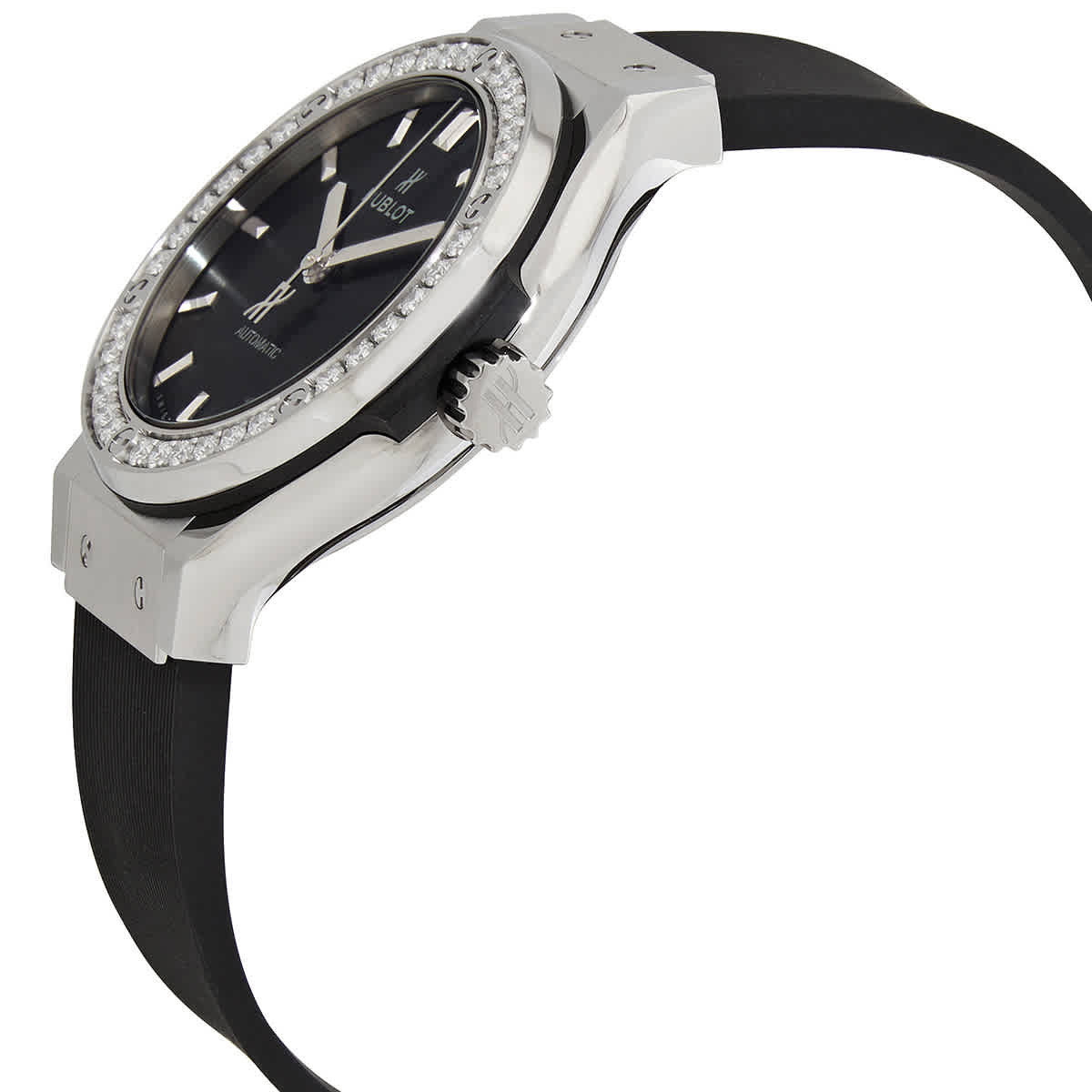 Hublot Classic Fusion Automatic Diamond Black Dial Watch 565.NX.1470.RX.1204