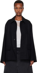 LE17SEPTEMBRE Black Wool Field Jacket