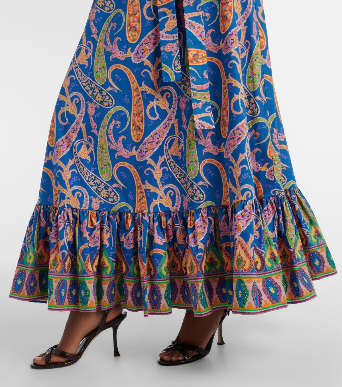 Etro Paisley cotton-blend midi dress