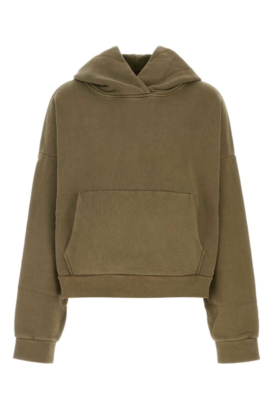 Photo: Entire Studios Army Green Cotton Oversize Sweatshirt