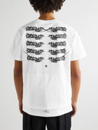 ACRONYM - Printed Layered Cotton-Jersey T-Shirt - White