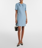 Valentino Crepe Couture bow-detail minidress