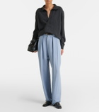 Victoria Beckham Genevieve wool and cashmere polo sweater