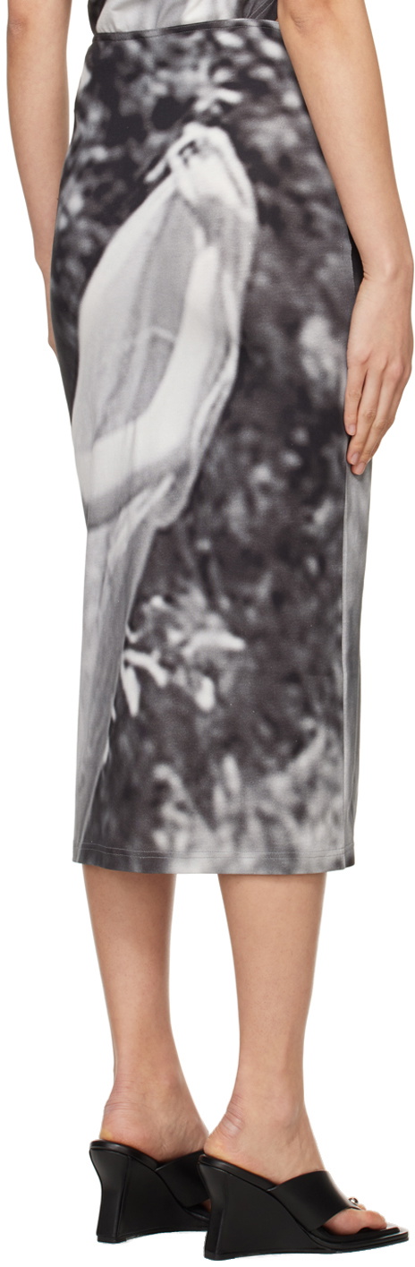 ELLISS SSENSE Exclusive Gray Float Midi Skirt