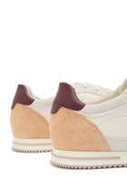 Brunello Cucinelli Panelled Grained Leather Sneakers White