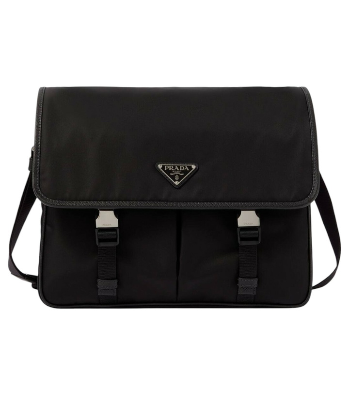 Photo: Prada Re-Nylon leather-trimmed messenger bag