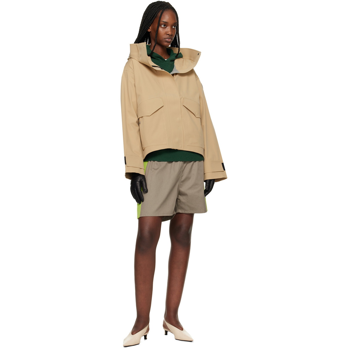 Canada Goose Beige 'Black Label' Tofino Rain Jacket