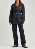 Helmut Lang Rider Belted Denim Jacket Indigo