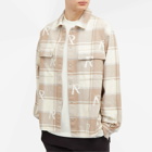 Represent Men's All Over Initial Flannel Shirt in Cashmere