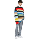 Calvin Klein 205W39NYC Multicolor Irregular Striped Sweater