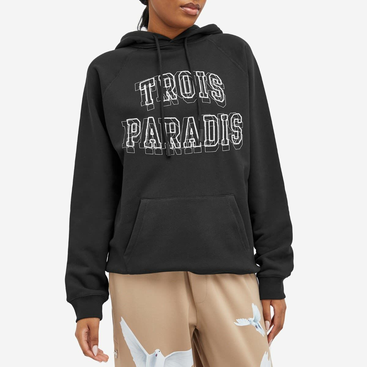 3.Paradis Women's NC Logo Hoodie in Black