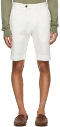 Ralph Lauren Purple Label White Cotton Shorts