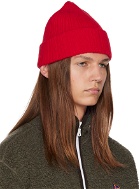 Drake's Red Ribbed Beanie