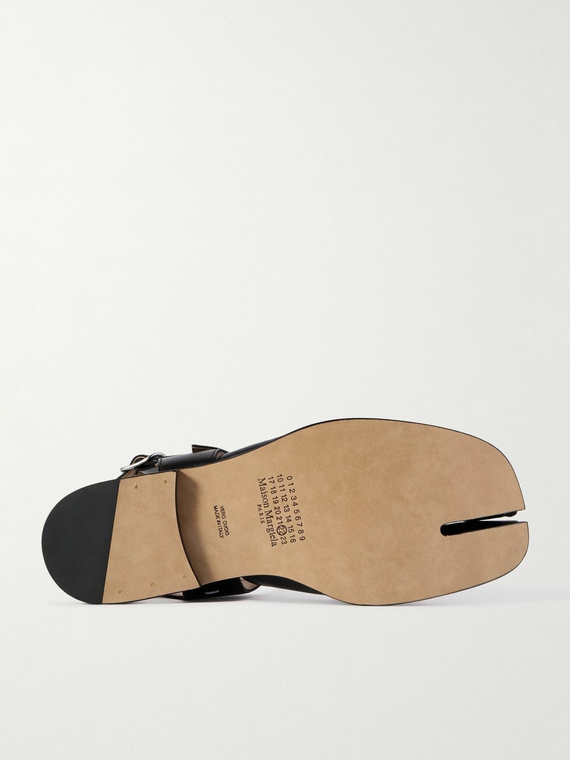 サンダル・ミュール MAISON MARGIELA Tabi leather sandals Maison Margiela Tabi Leather Sandals | Black | FARFETCH