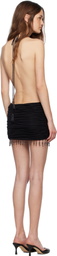 Mirror Palais Black 'La Piscine' Minidress