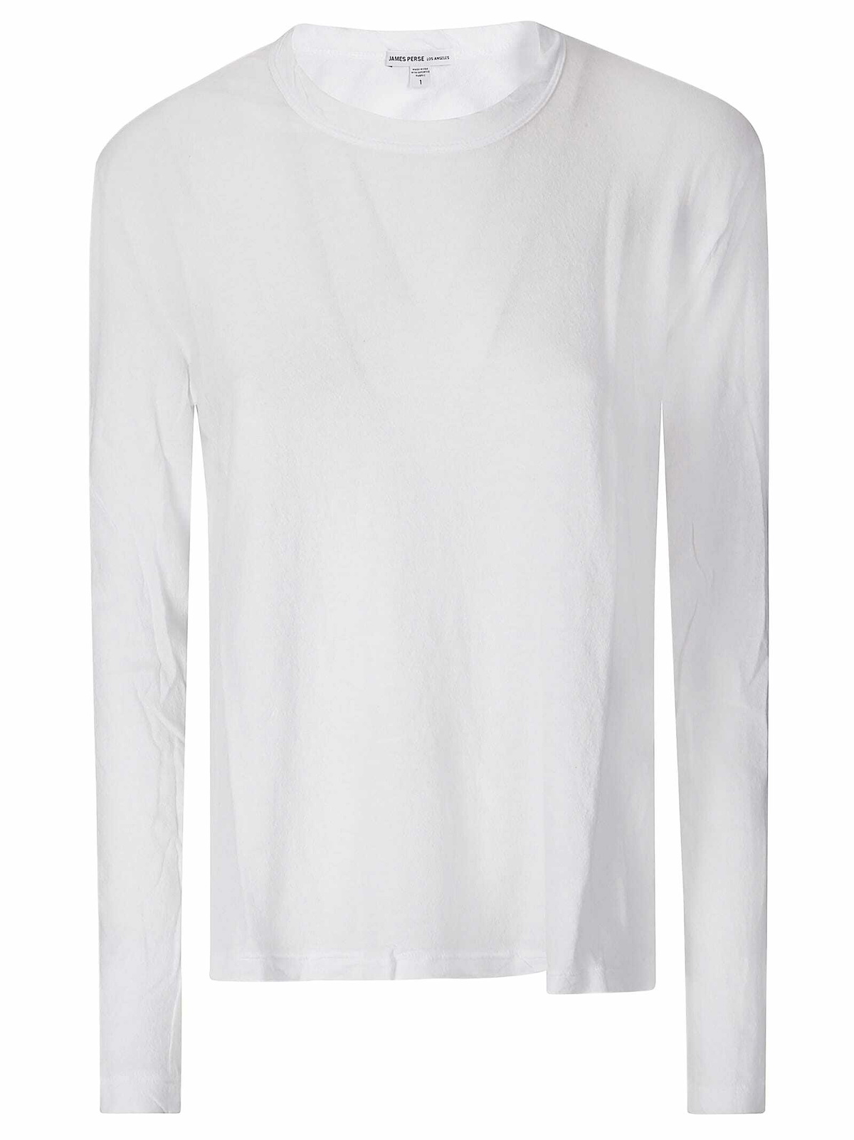 James Perse Crepe Jersey Oversized L/s Crew