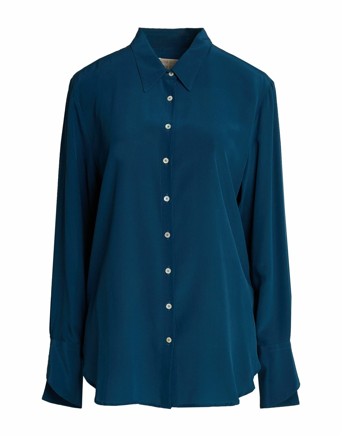 120% Lino Womens Shirt in Blue