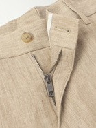 Dolce&Gabbana - Straight-Leg Linen Suit Trousers - Neutrals