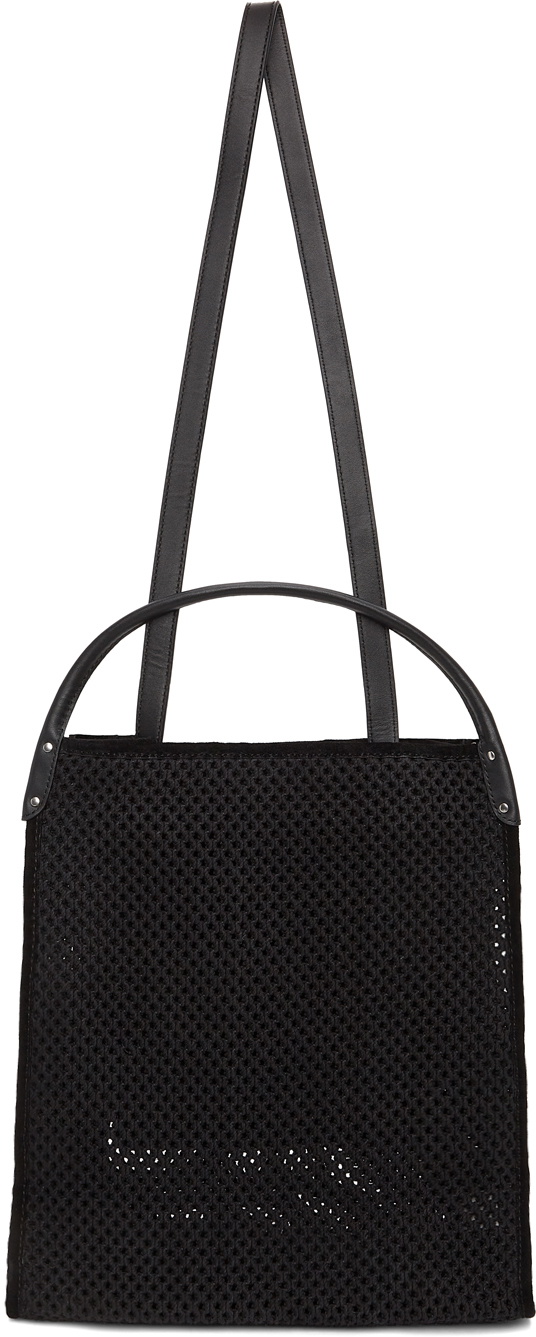 rag & bone Black Woven Summer Passenger Tote Rag and Bone