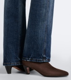 Aquazzura Slouchy 50 suede ankle boots