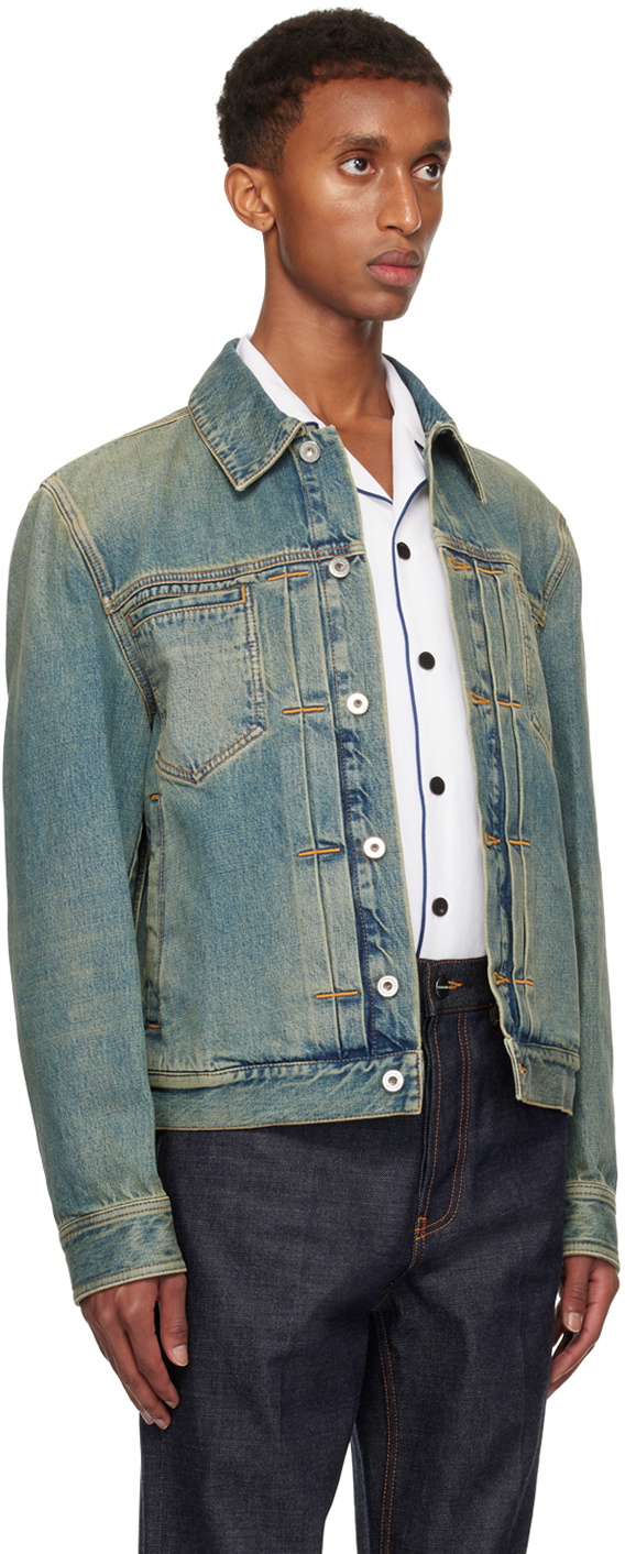 Ferragamo Blue Trucker Denim Jacket