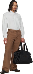BOSS Black Bonded-Logo Duffle Bag