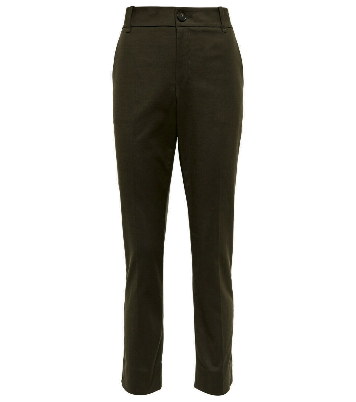 Vince - High-rise cropped cotton-blend pants Vince