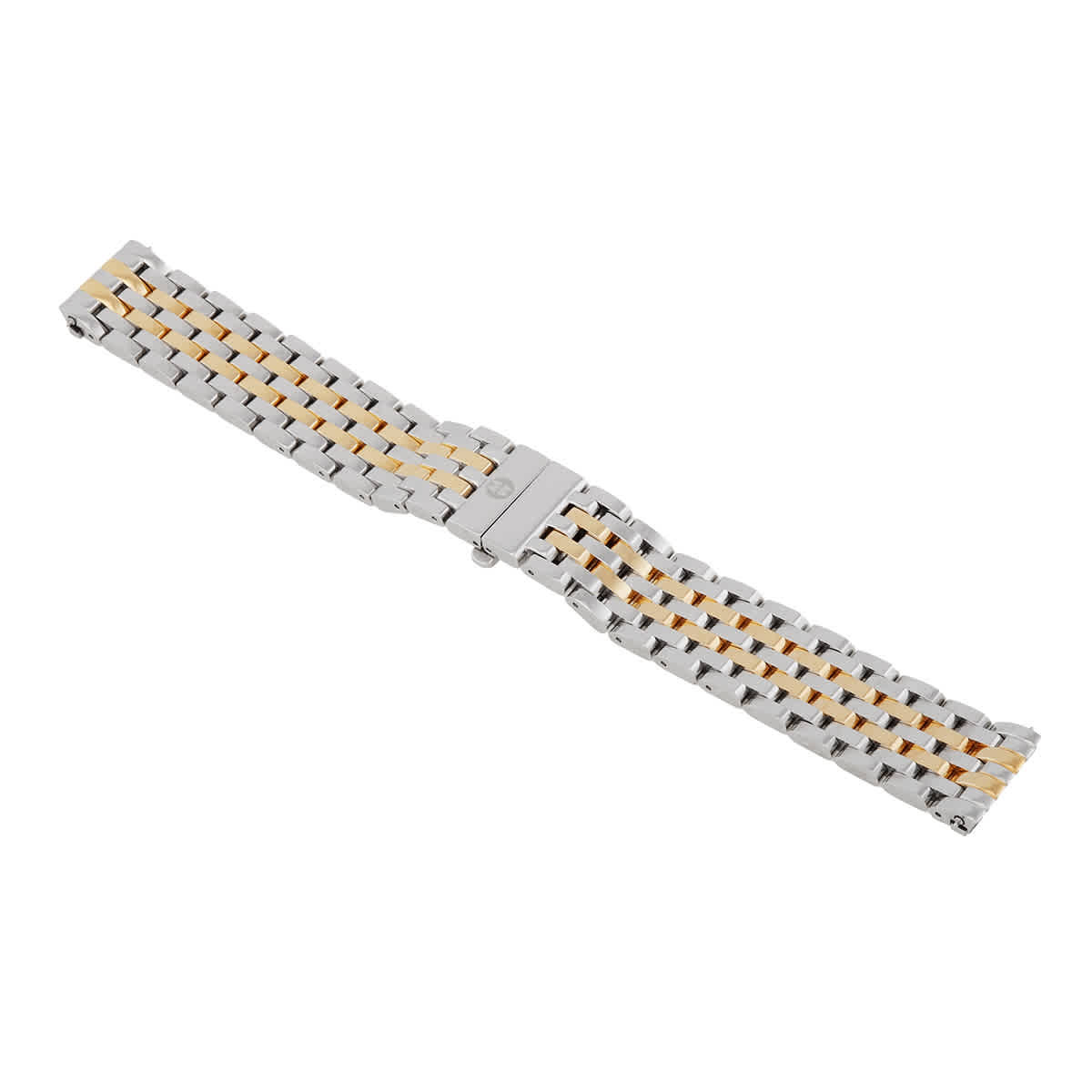 Michele Two Tone Yellow / Ss Seven Link Bracelt 18M Ms18au285048