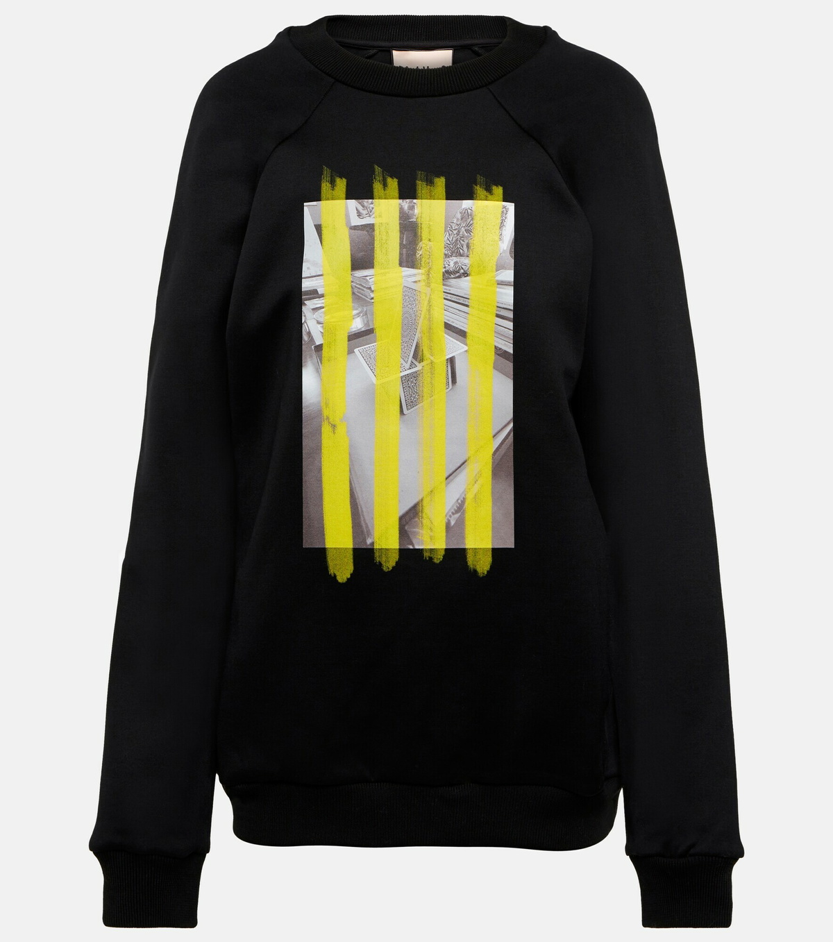 Plan C - Printed cotton-blend sweatshirt