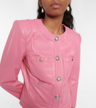 Veronica Beard Cirtane faux leather jacket