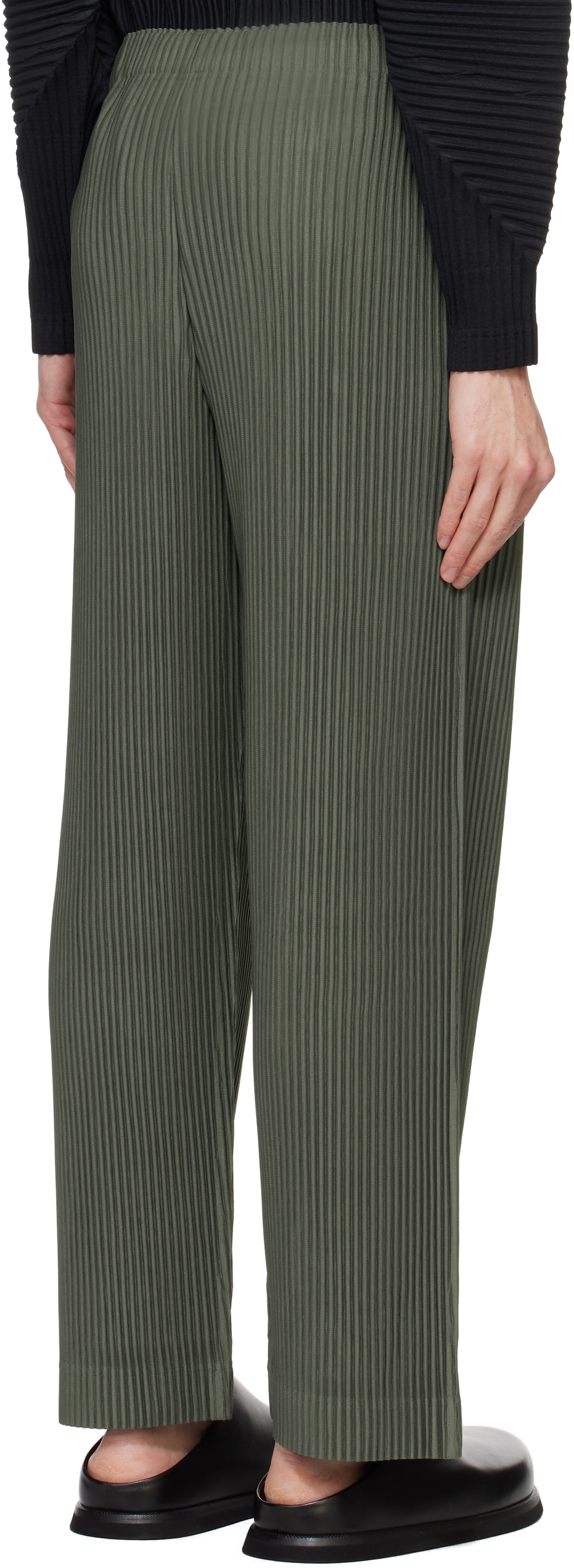 HOMME PLISSÉ ISSEY MIYAKE Green Monthly Color October Trousers