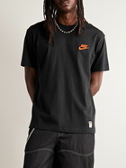 Nike - Sportswear Sole Food Logo-Print Cotton-Jersey T-Shirt - Black