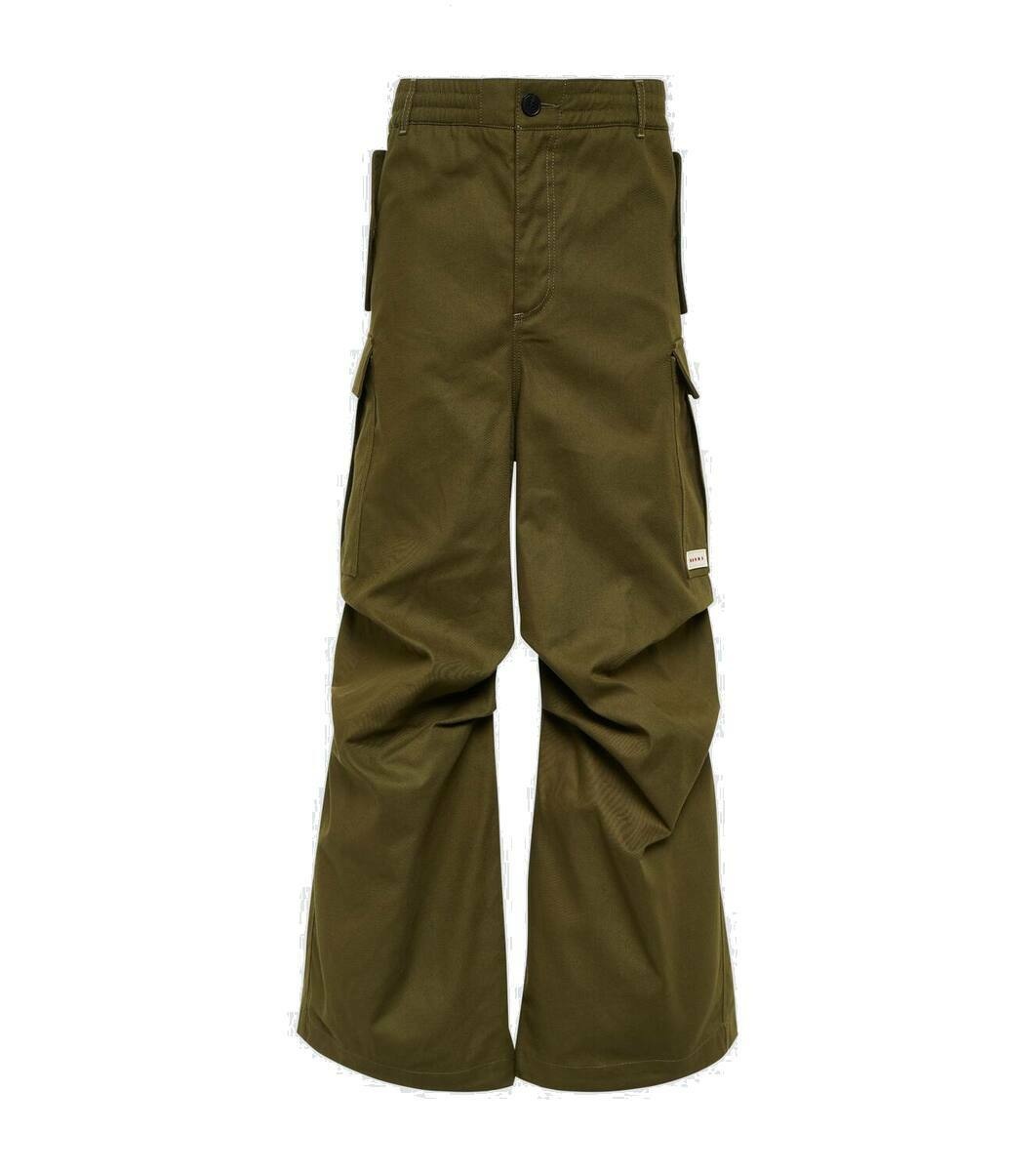 Photo: Marni Cotton-blend gabardine cargo pants