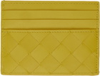 Bottega Veneta Yellow Intrecciato Card Holder
