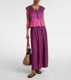 Velvet Linda linen maxi skirt