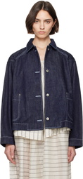 CASEY CASEY Indigo Drays Travail Denim Jacket