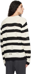 RtA White & Black Creed Sweater
