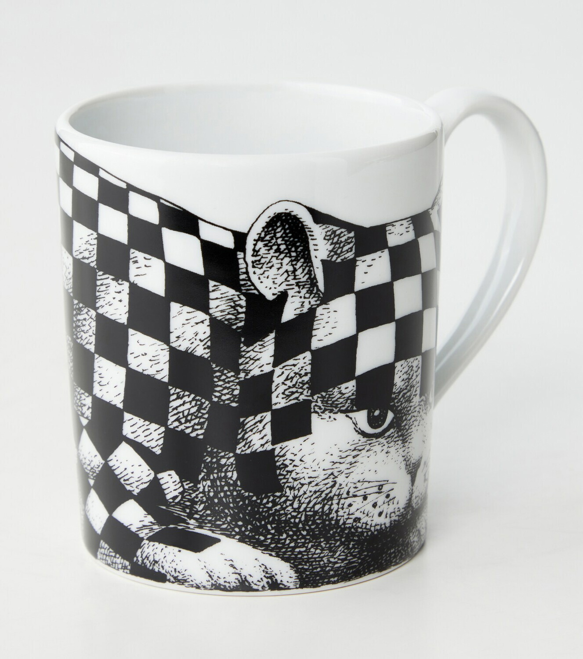 Fornasetti High Fidelity porcelain mug